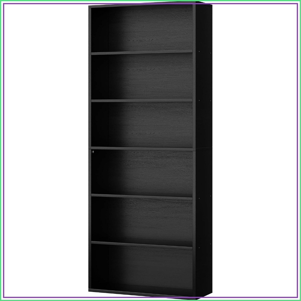 Home Office Free - 6-stufiges offenes Bücherregal, 70,6 Zoll hoch,