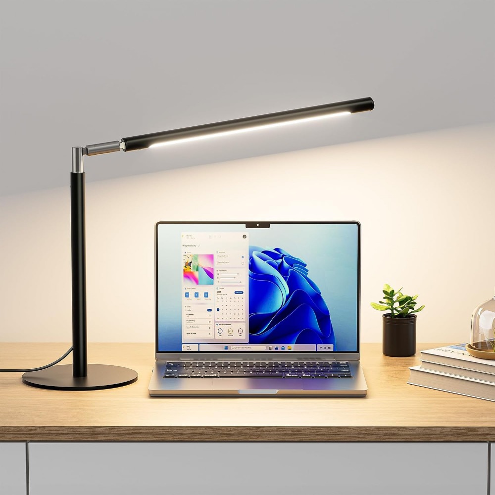 Home Office Desk - 16 Zoll Verstellbare Metall-LED-Schreibtischlampe, 15W 1200