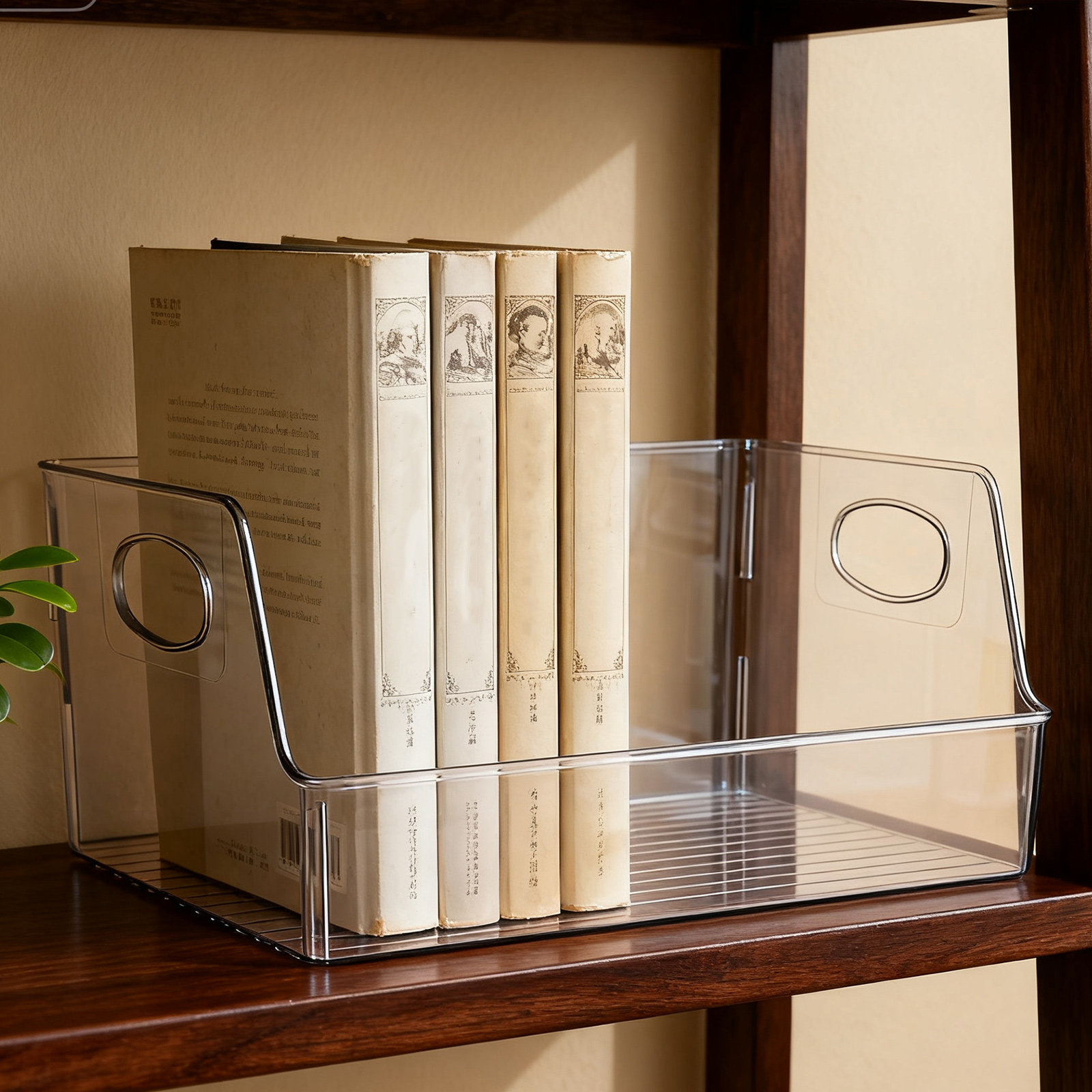 Home Office With Library - Robuste, Sturzsichere Transparente Buchbox für Klassenzimmer