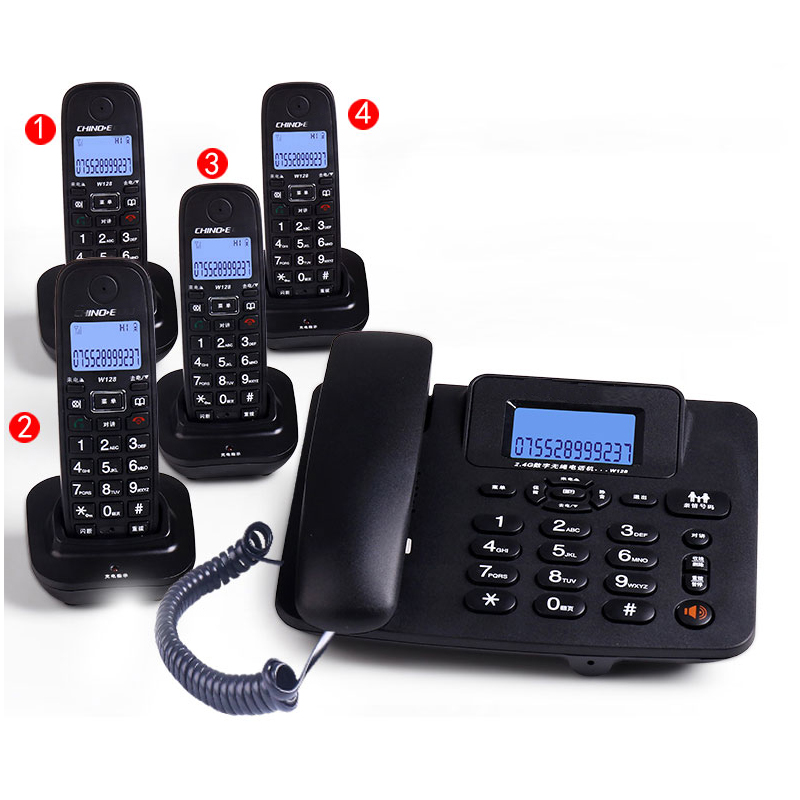 Home Office Gear - Schnurloser Anrufbeantworter 2,4G Schnurgebundenes Telefonhörer Büro