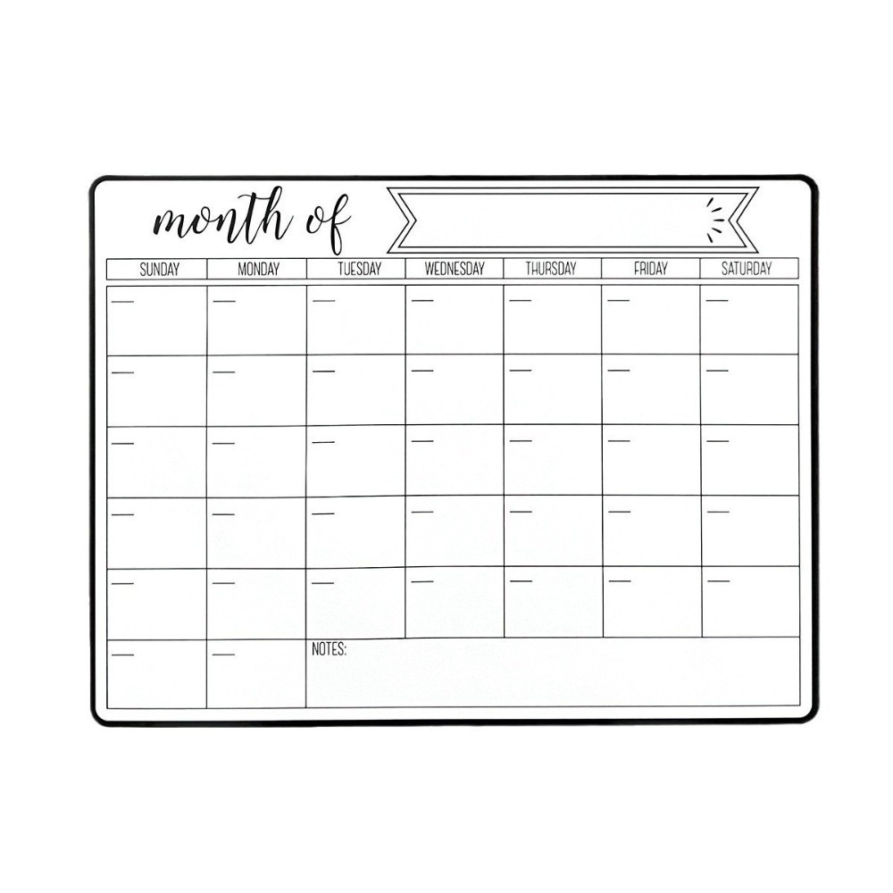 Magnetic Calendar Board - Tragbarer magnetischer, trocken abwischbarer Kalender, leicht