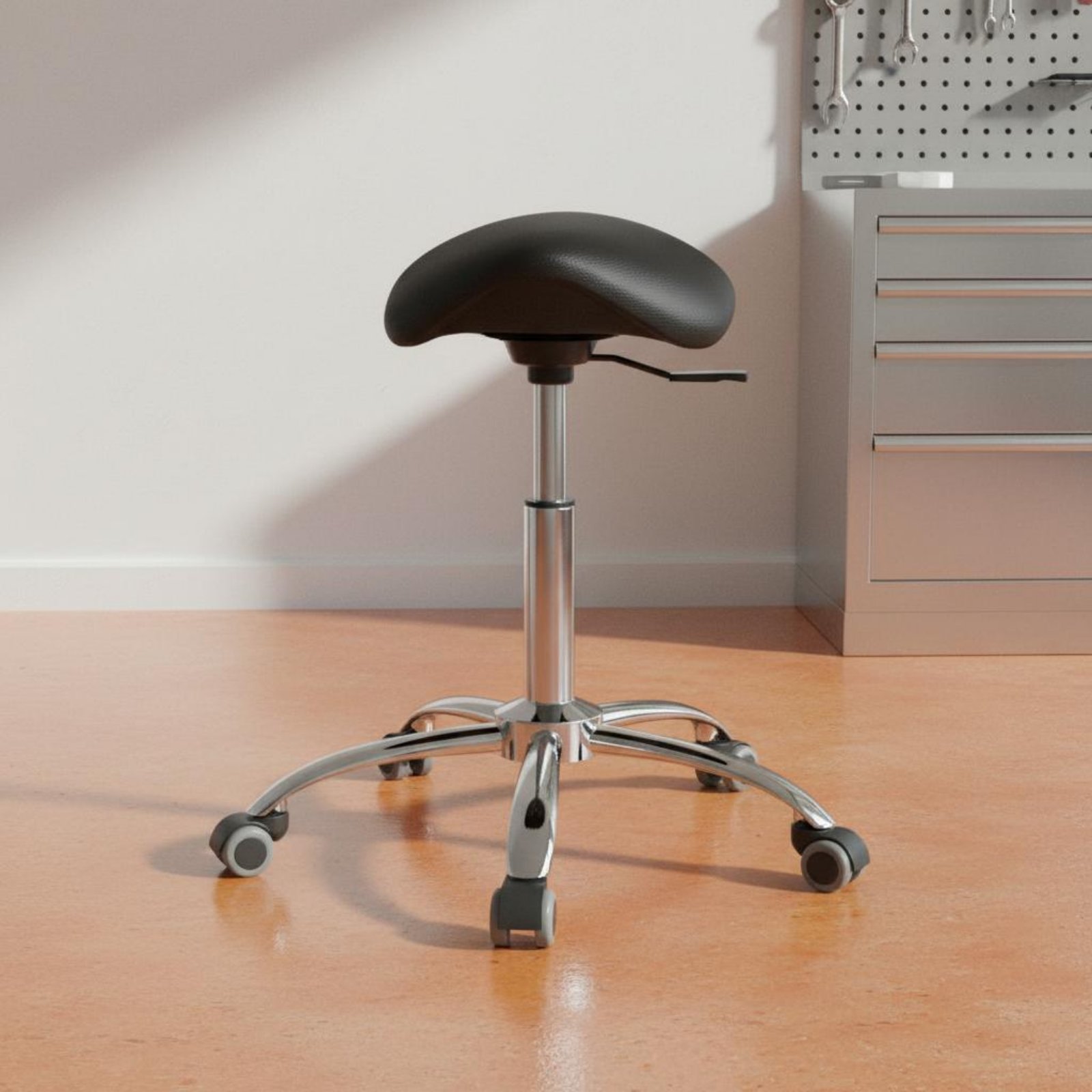 Ergonomic Office Chair - Drehbarer Sattelhocker, Robuster Ergonomischer Sattelstuhl, Höhenverstellbarer