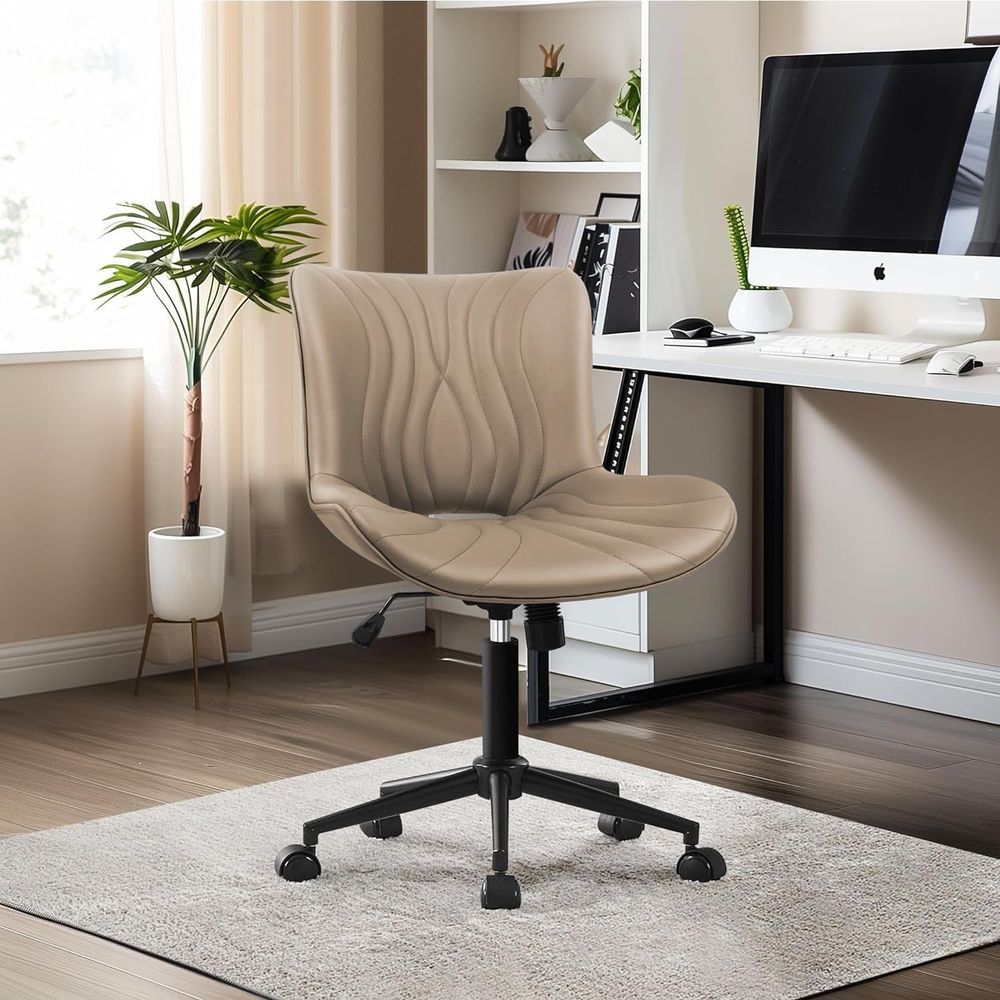 Home Office Desk - Ergonomischer, höhenverstellbarer Drehstuhl mit Rollen, bequemer,