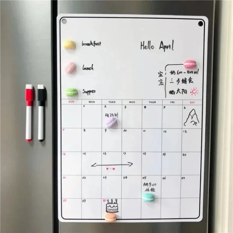 Magnetic Calendar Board - Kühlschrank magnetische Kalender tafel monatliche Wochen