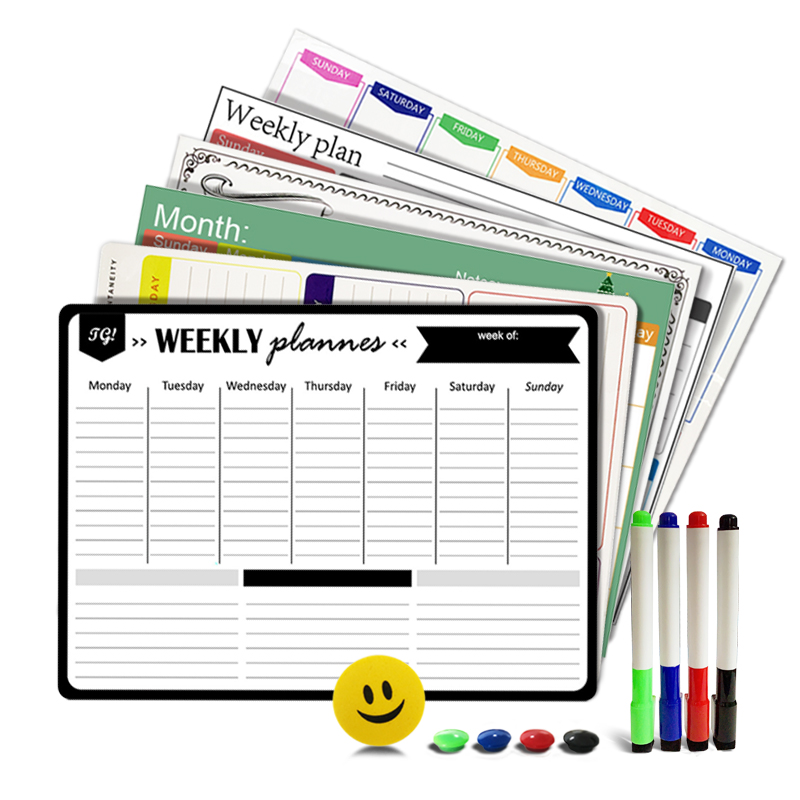 Magnetic Calendar Board - Magnetischer Wochen- und Monatsplaner im A3-Format,