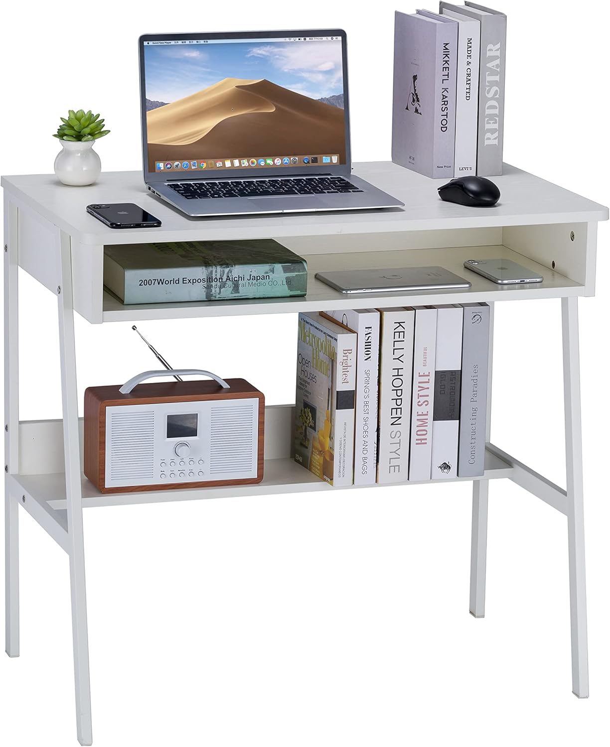 Home Office With Two Desks - ！@Combohome Home Furniture Büroschreibtisch Arbeitsplatz Schreibtisch