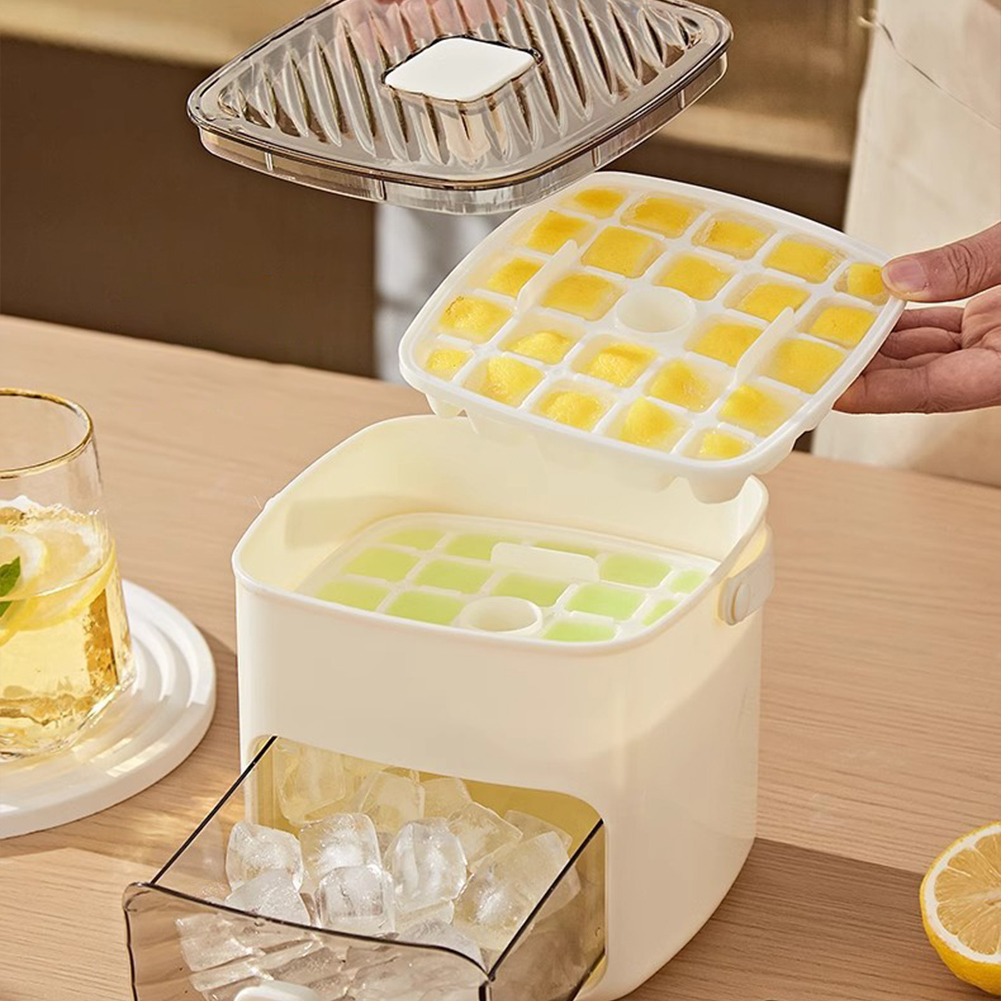 Home Office Gear - Tragbare Eismaschine und Schubladen-Eismaschine mit Griff,