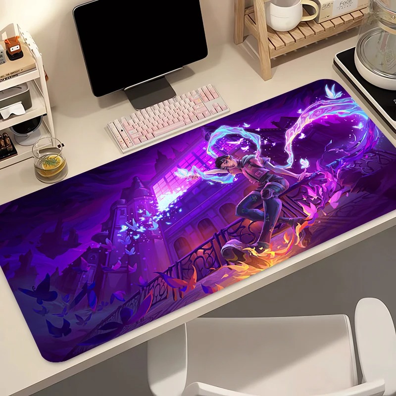 Home Office Keyboard And Mouse - Mauspad Gamer Computer Anime PC Valorant
