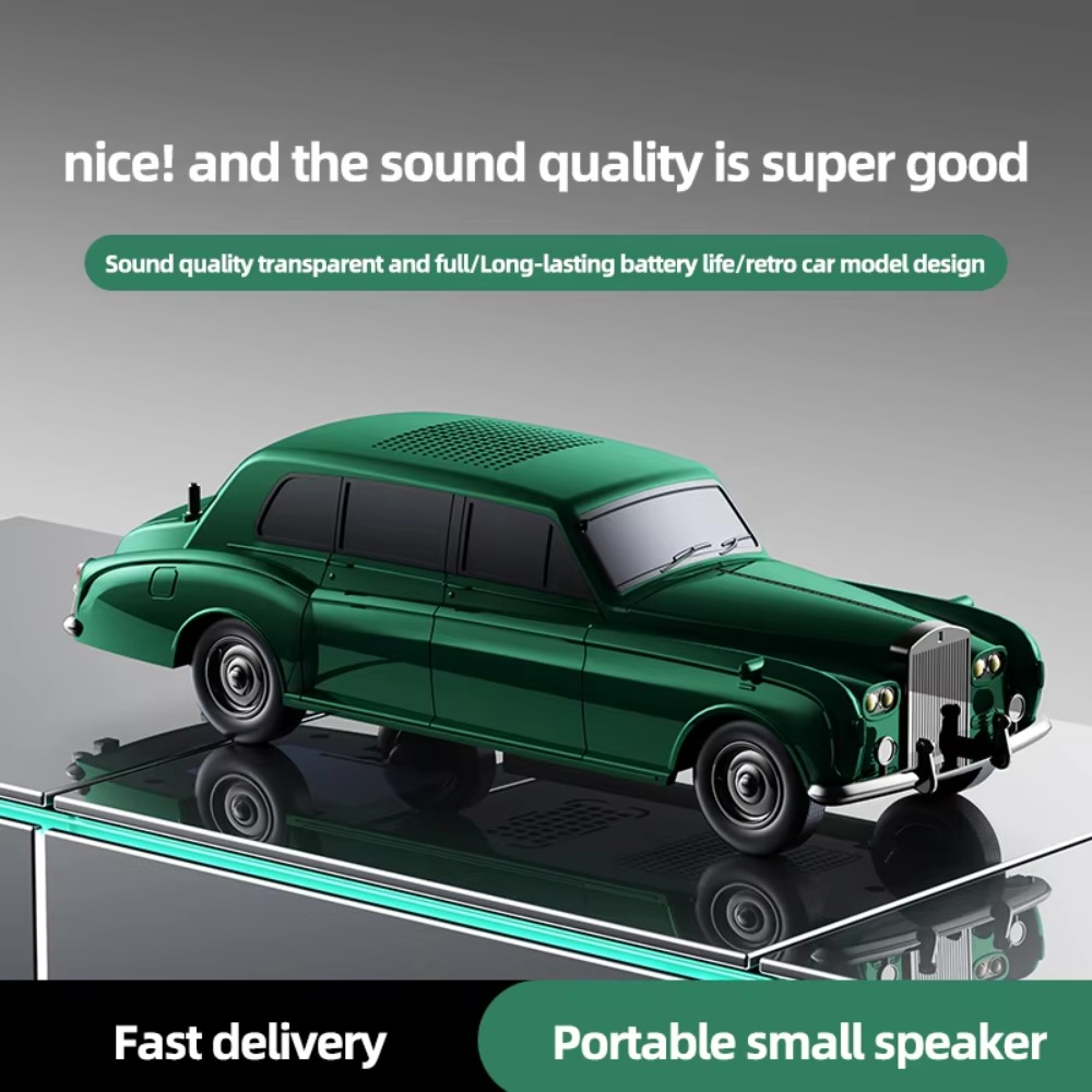 Home Office Of Amazon - Vintage-Stil Klassischer Auto-Bluetooth-Lautsprecher JY99-Pro mit Sattem
