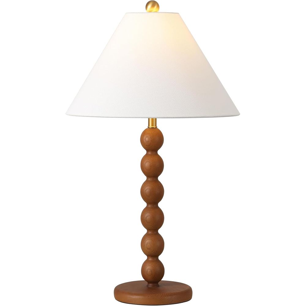 Home Office Desk - Tischlampe aus natürlichem braunem Harz mit