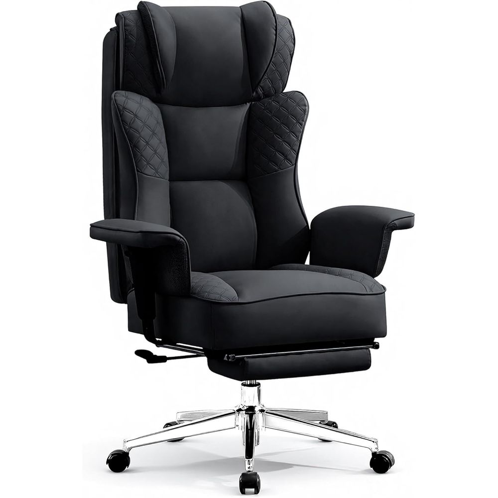 Ergonomic Office Chair - Großer und hoher Bürostuhl, ergonomischer Leder-Liegestuhl