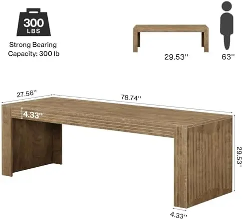 79-Zoll Extra Langer Schreibti – Home Office With Two Desks Bewertung und Preis