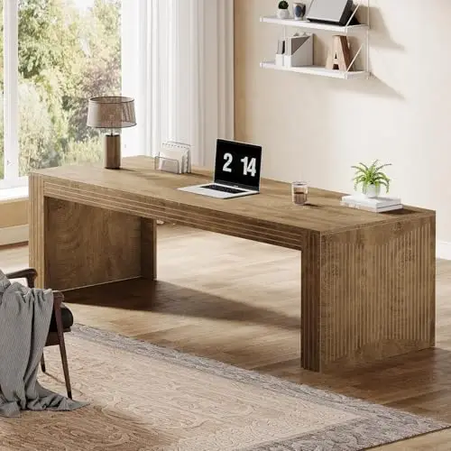 79-Zoll Extra Langer Schreibti – Home Office With Two Desks Bewertung und Preis