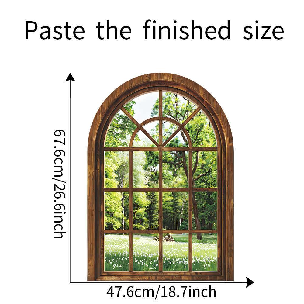 Falsche Fenster-Wandaufkleber, – Home Office Windows Bewertung und Preis