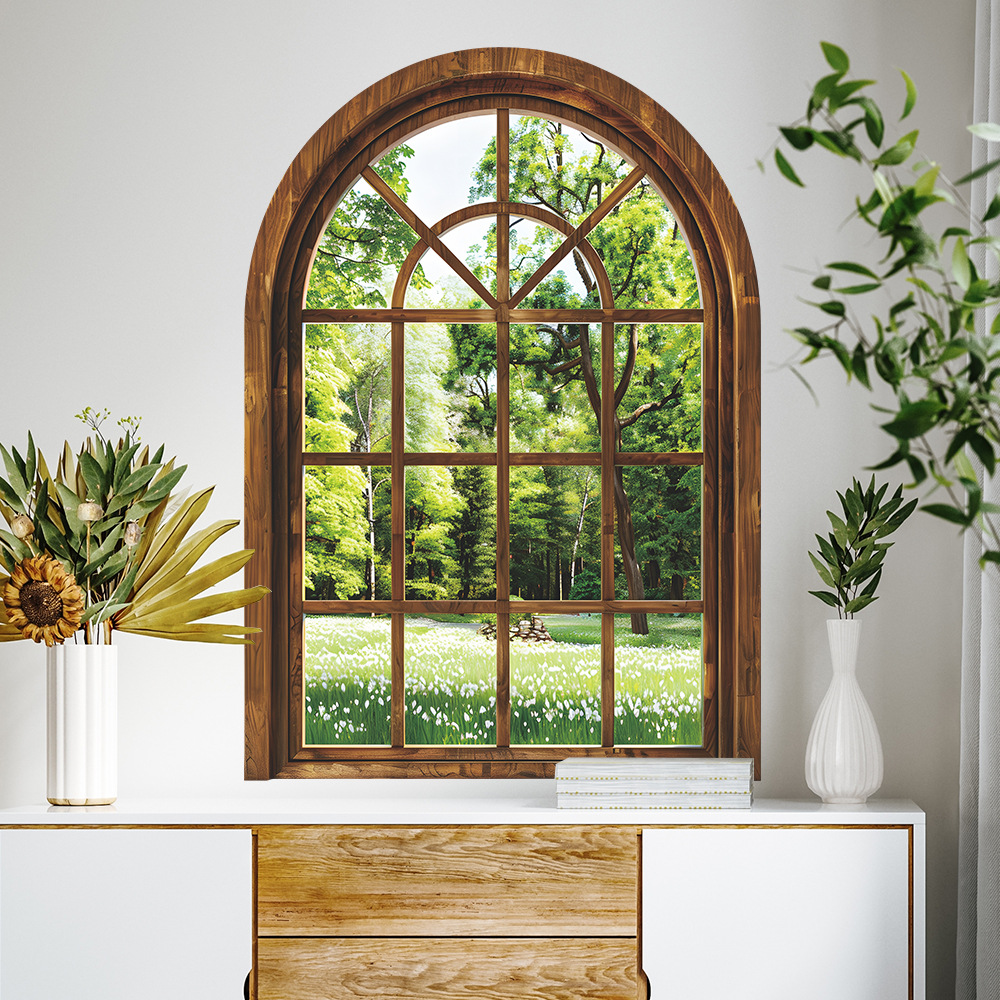 Falsche Fenster-Wandaufkleber, – Home Office Windows Bewertung und Preis