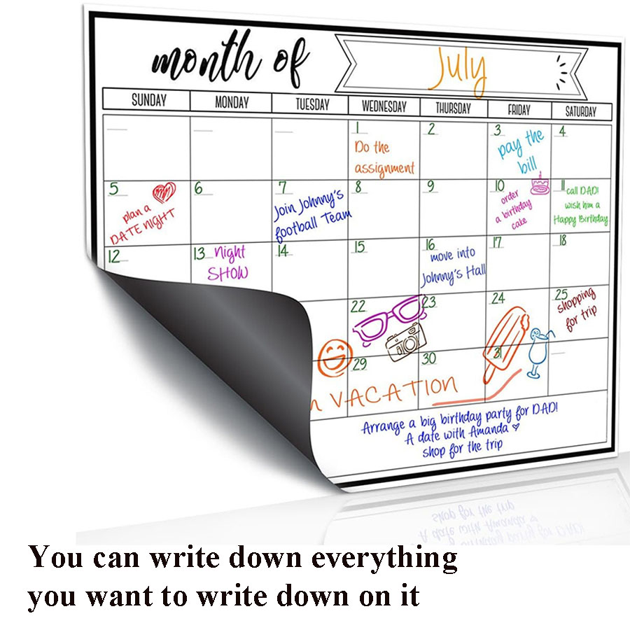 Magnetischer Whiteboard-Aufkle – Magnetic Calendar Board Bewertung und Preis