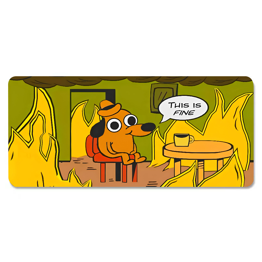 This Is Fine Dog Dackel-Mauspa – Home Office Keyboard And Mouse Bewertung und Preis