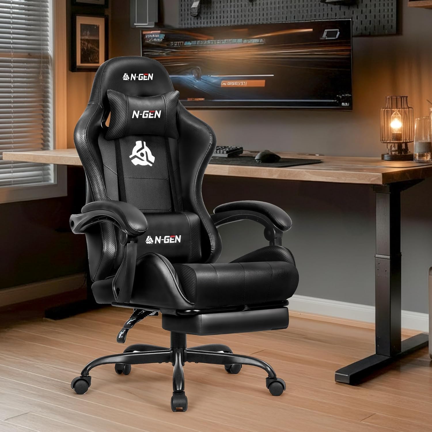 Gaming-Stuhl mit Fußstütze und – Home Office Desk Bewertung und Preis