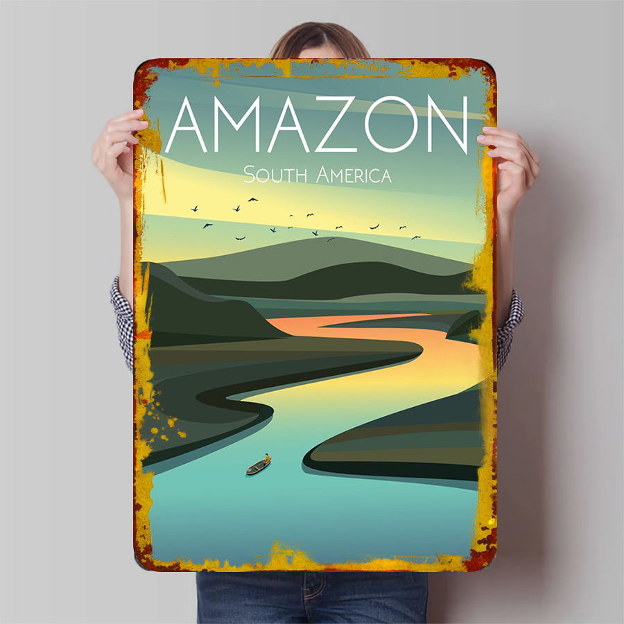 Amazon River Landscape Metall- – Home Office Of Amazon Bewertung und Preis