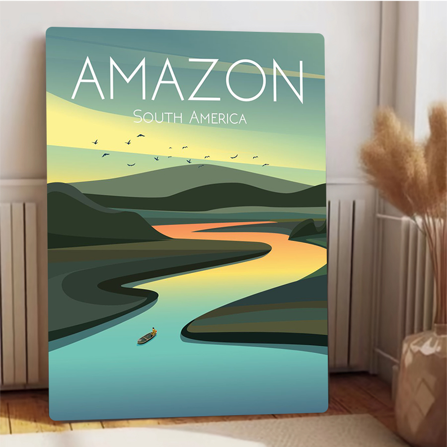 Amazon River Landscape Metall- – Home Office Of Amazon Bewertung und Preis
