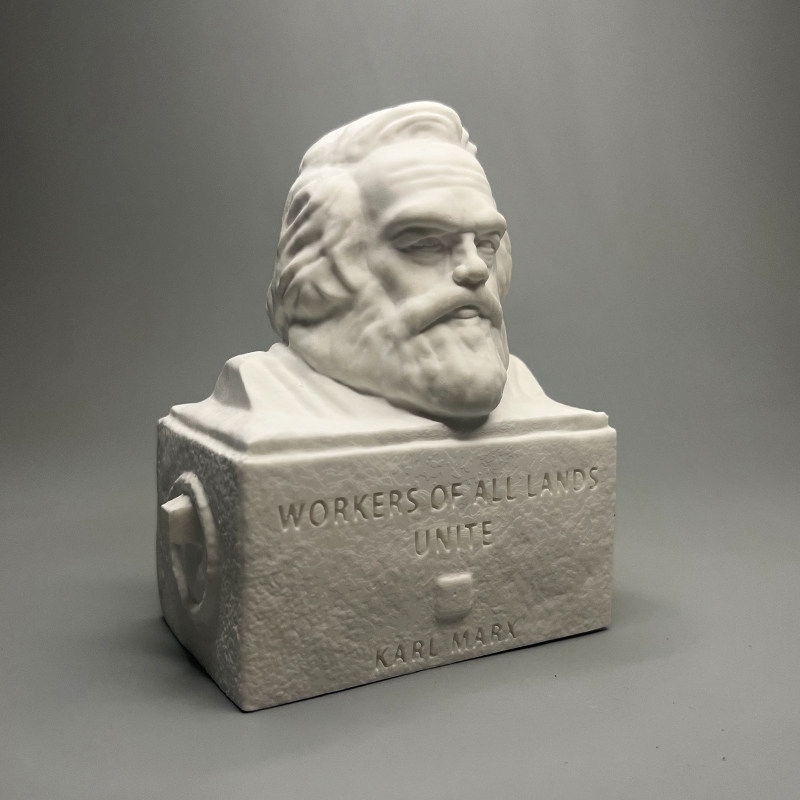 Karl Marx Gipsbüste Skulptur S – Home Office With Library Bewertung und Preis