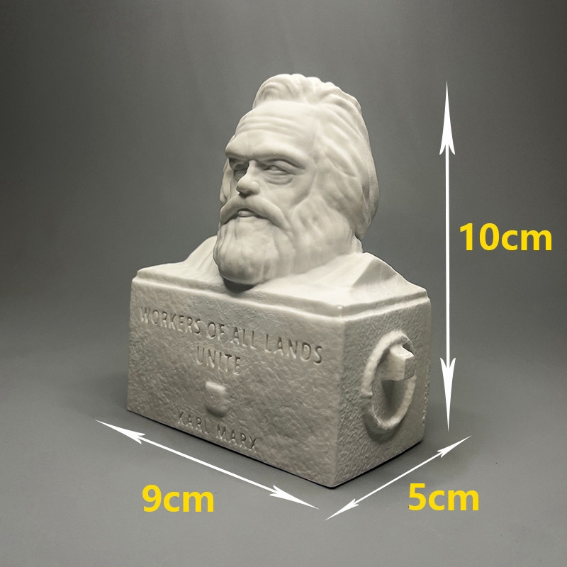 Karl Marx Gipsbüste Skulptur S – Home Office With Library Bewertung und Preis