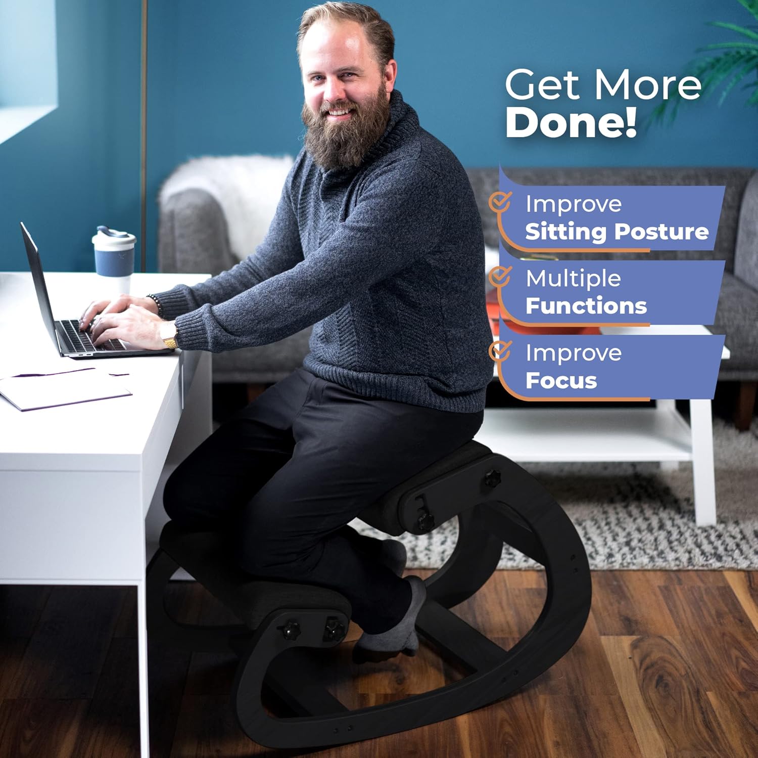 Ergonomischer Holz-Kniestuhl V – Ergonomic Office Chair Bewertung und Preis