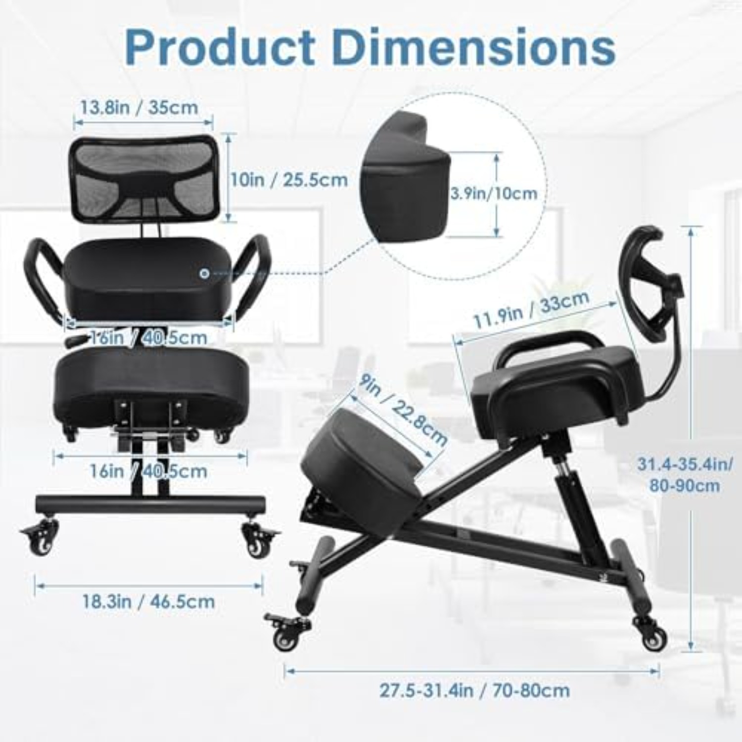 Ergonomischer Kniestuhl mit ve – Ergonomic Office Chair Bewertung und Preis