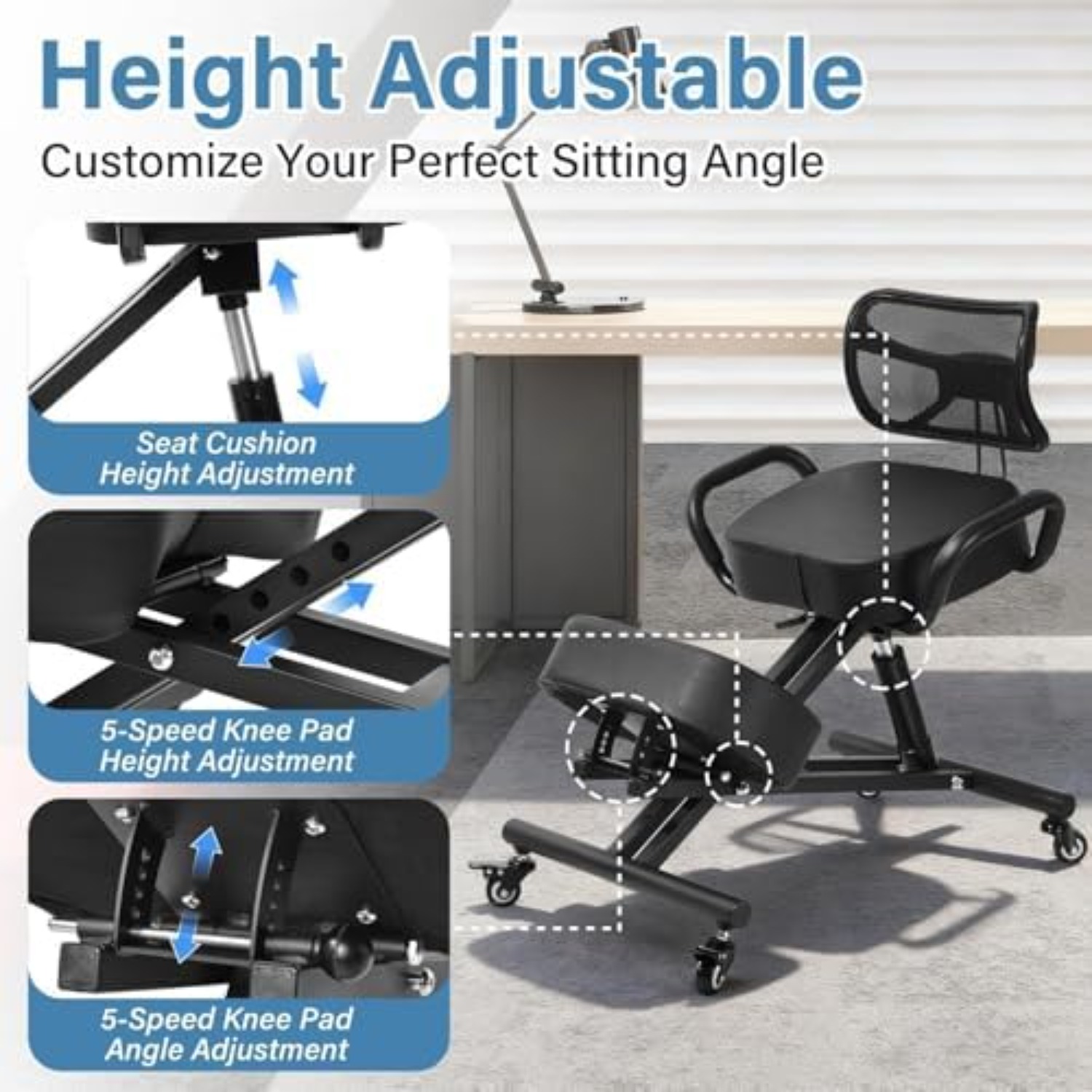 Ergonomischer Kniestuhl mit ve – Ergonomic Office Chair Bewertung und Preis