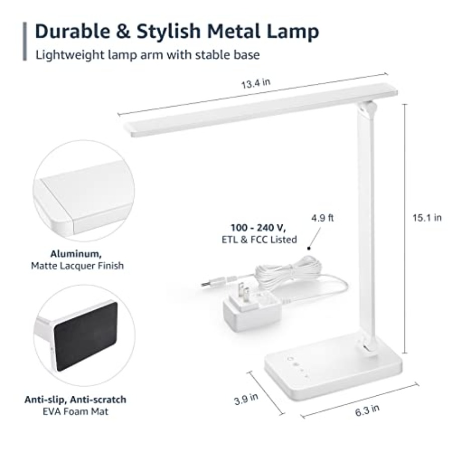 LED-Schreibtischlampe, Metall- – Home Office Desk Bewertung und Preis