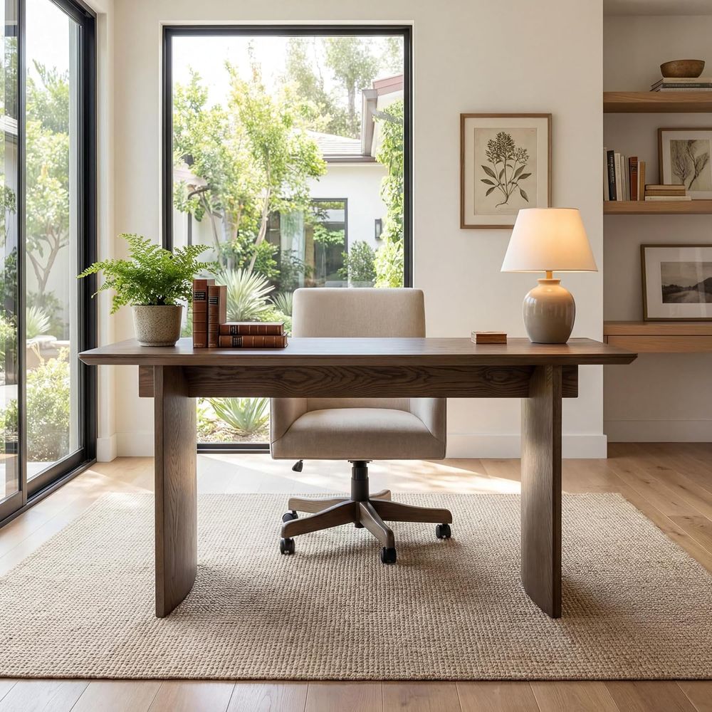 Geräumiger 55-Zoll-Schreibtisc – Home Office With Two Desks Bewertung und Preis