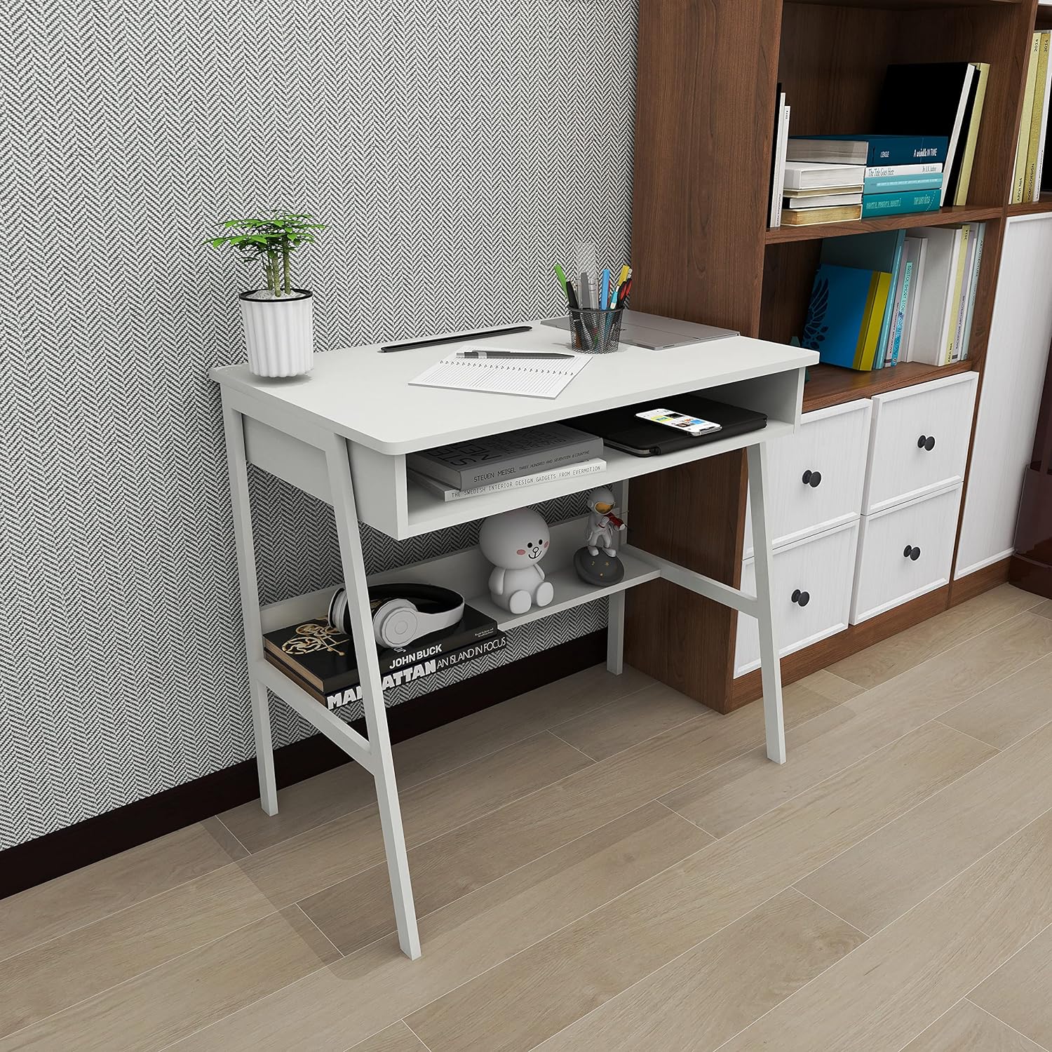 ！@Combohome Home Furniture Bür – Home Office With Two Desks Bewertung und Preis