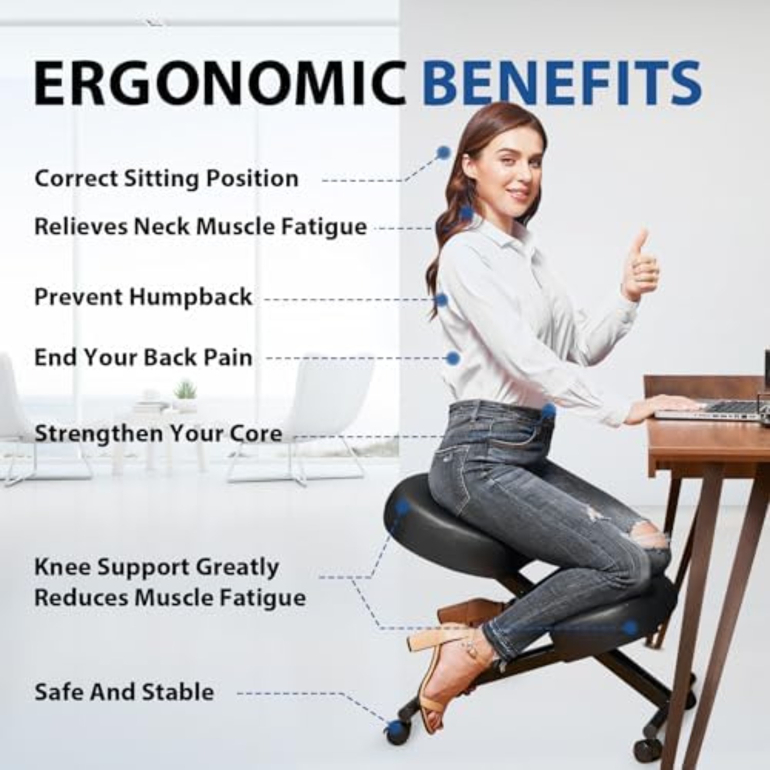 Ergonomischer Kniestuhl, Medit – Ergonomic Office Chair Bewertung und Preis