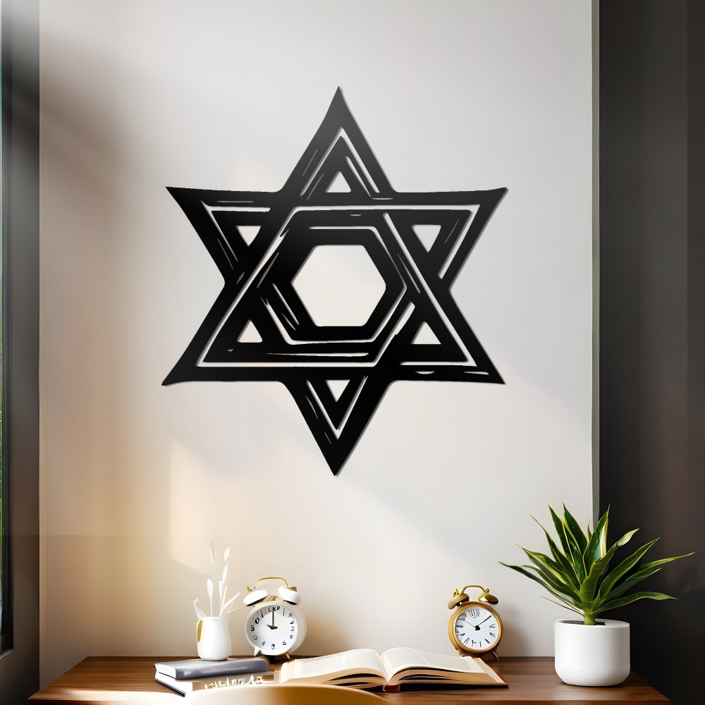 CIFBUY Davidstern Metall-Wandk – Home Office Free Bewertung und Preis