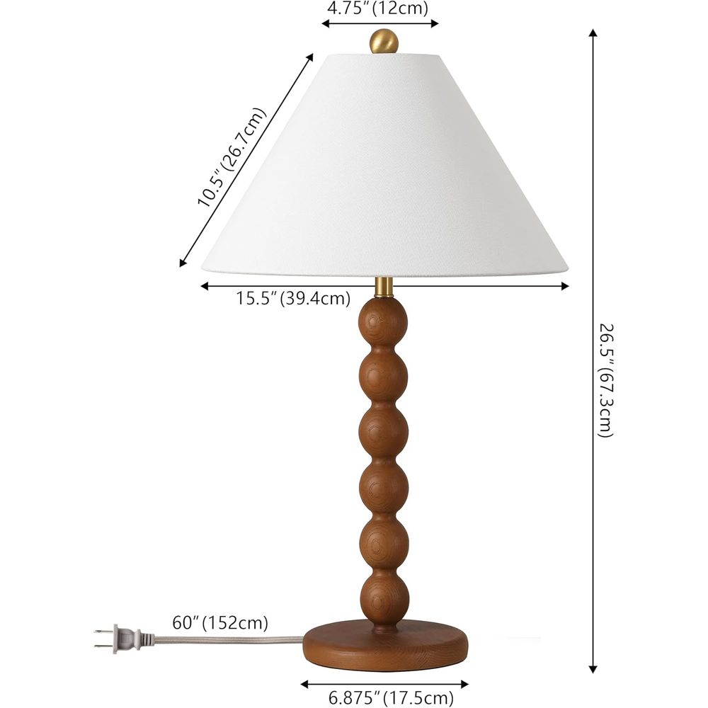 Tischlampe aus natürlichem bra – Home Office Desk Bewertung und Preis