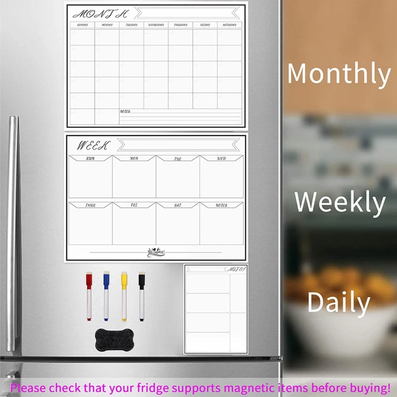 Tägliche Woche Monat Plan Magn – Magnetic Calendar Board Bewertung und Preis